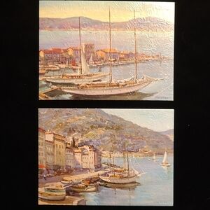 Vintage Lithographs By French Artist Lucien Potrona